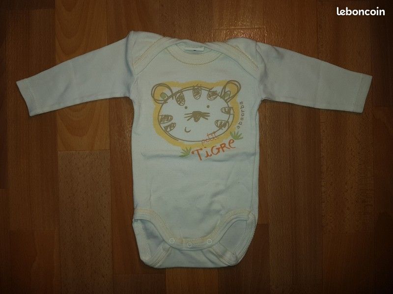 Lot de 6 bodies à manches longues neufs Petit Bateau 3 mois (image 2)