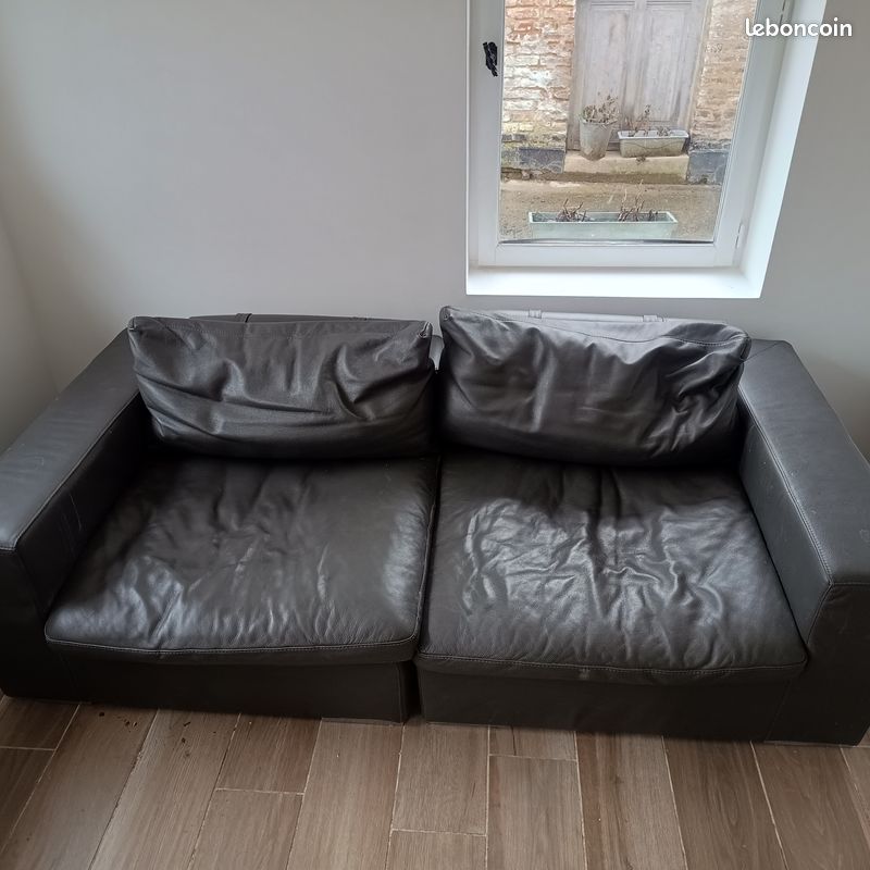Canapé cuir modulable (image 2)