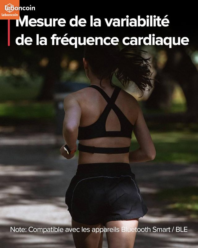 Ceinture Fréquence Cardiaque Suunto Smart - Compatible Natation - Bluetooth - Longue Autonomie