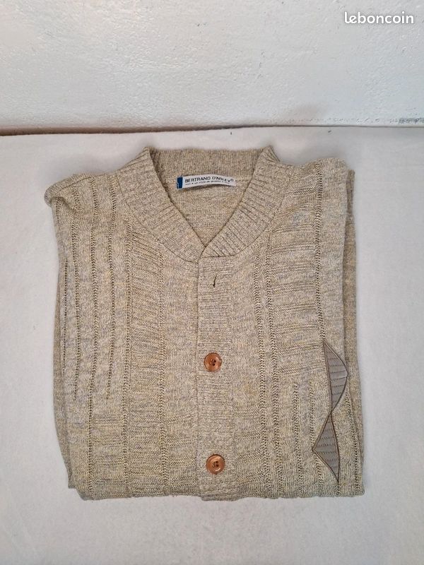 Gilet Homme Habillé Beige - Taille XL - Marque Camaïeu - Occasion Très Bon état