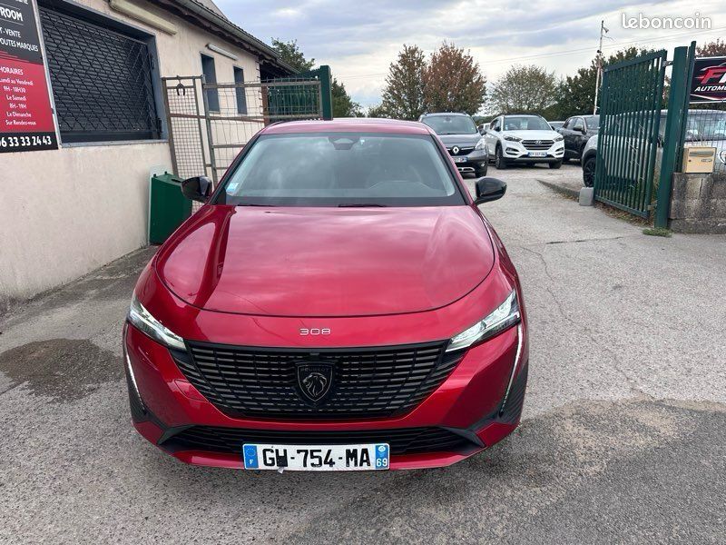 Peugeot 308 III BLUEHDI 130 cv EAT8 ALLURE BOÎTE AUTOMATIQUE 2022 SUIVI PEUGEOT LED CAMÉRA (image 2)