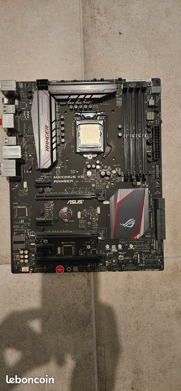 Pack Carte Mère ASUS Maximus VIII + Processeur Intel I5-6600K, état Correct
