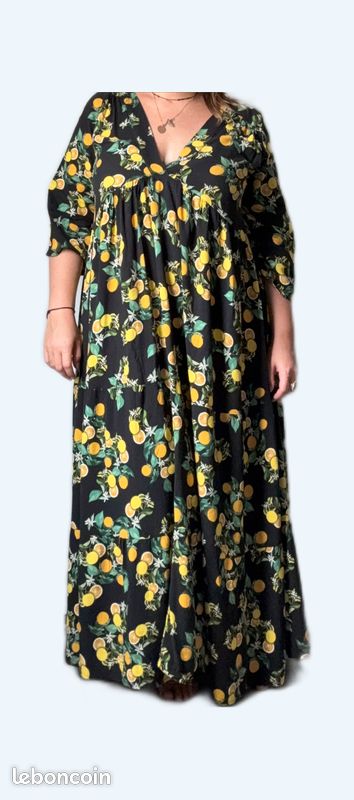 Robe longue citron Vêtements