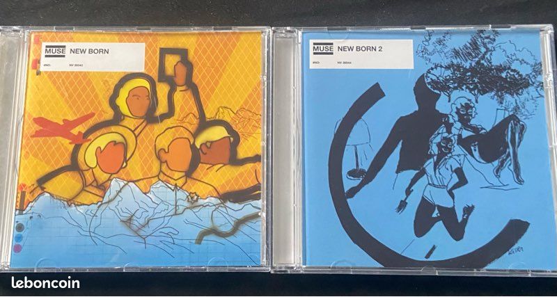 Lot 2 cd single Muse « New Born » (image 1)