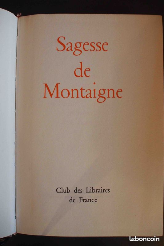 Sagesse de Montaigne (image 1)