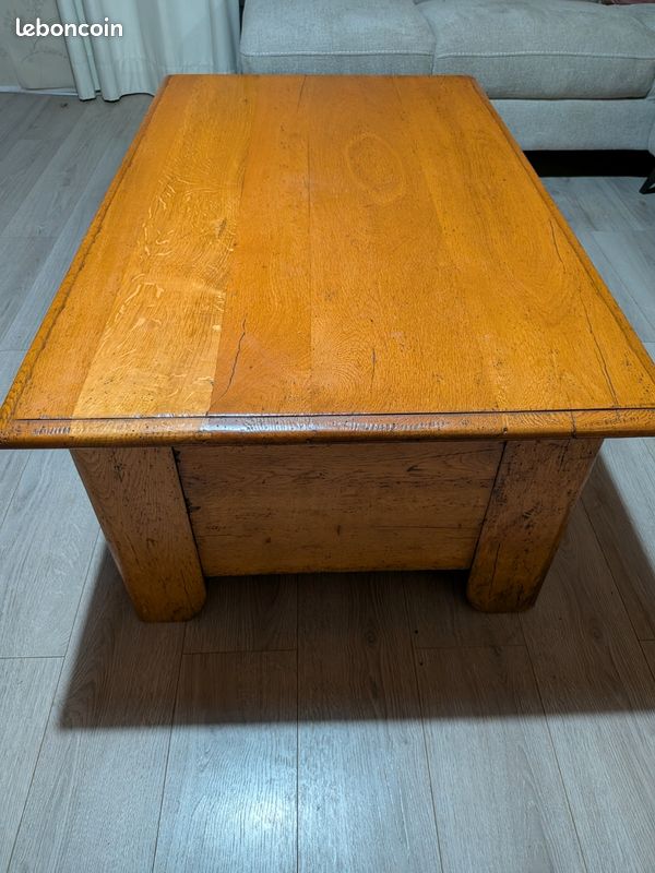Table basse chêne massif (image 3)