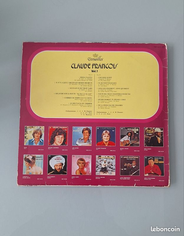 Lot 5 vinyles 33 tours Claude François – éditions originales 1977-1985 (image 13)
