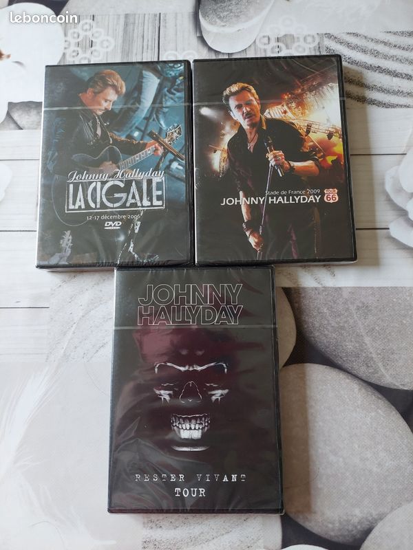LOT DE 3 DVD NEUFS "Johnny Hallyday" (image 1)