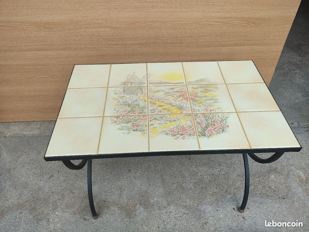 Table basse de salon fer forgé (image 2)