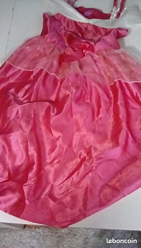 Robe DISNEY princesse rose 5/6 ans (image 1)