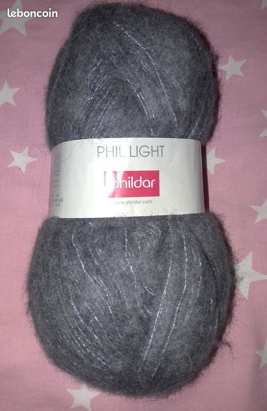 Pelote De Laine Phildar Baladin Taupe - Acrylique, Laine, Viscose, Neuve, Pour Crochet 3.5
