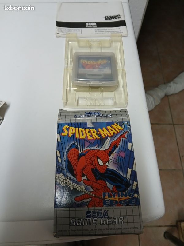 Jeu Spider-Man Sur Sega Game Gear - Avec Mode D'emploi, Très Bon état