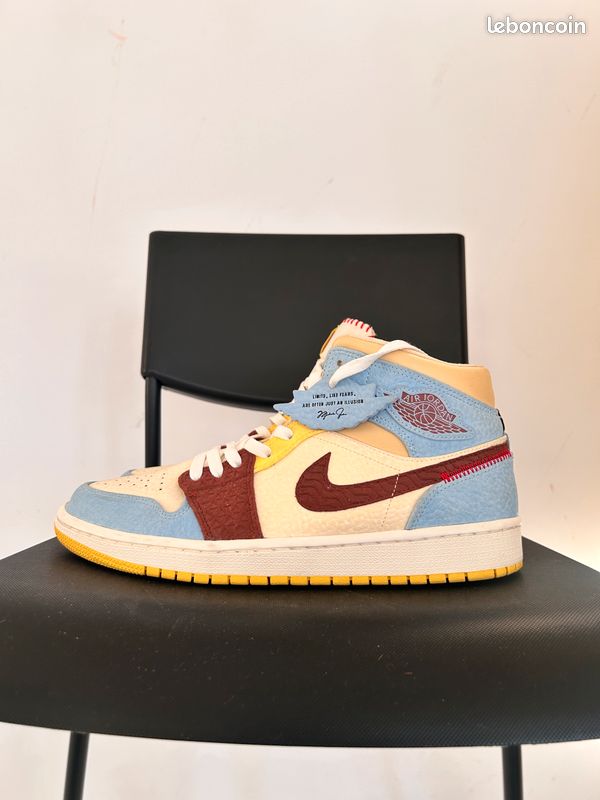 Chaussure Aj1 Fearless Maison ChÃ¢château Rouge Air Jordan Mid