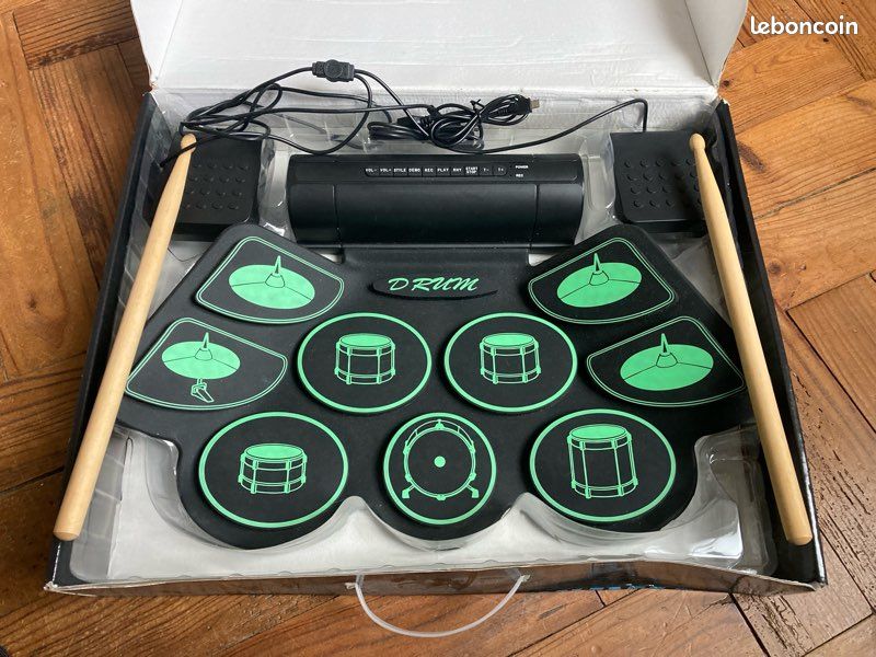 Btuty Batterie électronique Ensemble De Batterie à Main 9 Pad