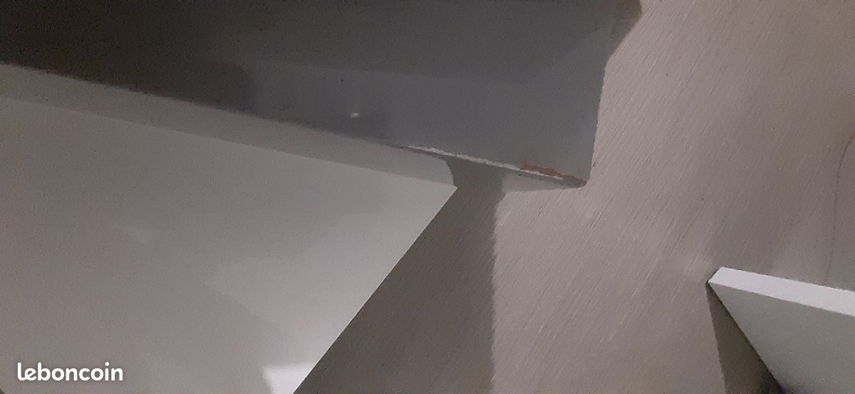 Table Basse Blanc Et Gris Laqué (image 5)