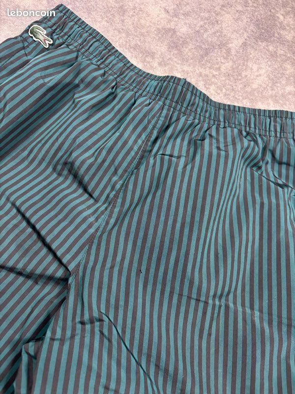 Jogging Lacoste sport vert/noir coupe large logo brodé - XS (image 6)