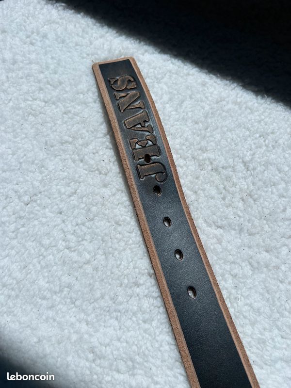 Ceinture en cuir jeans bordure taille 105 cm (image 6)