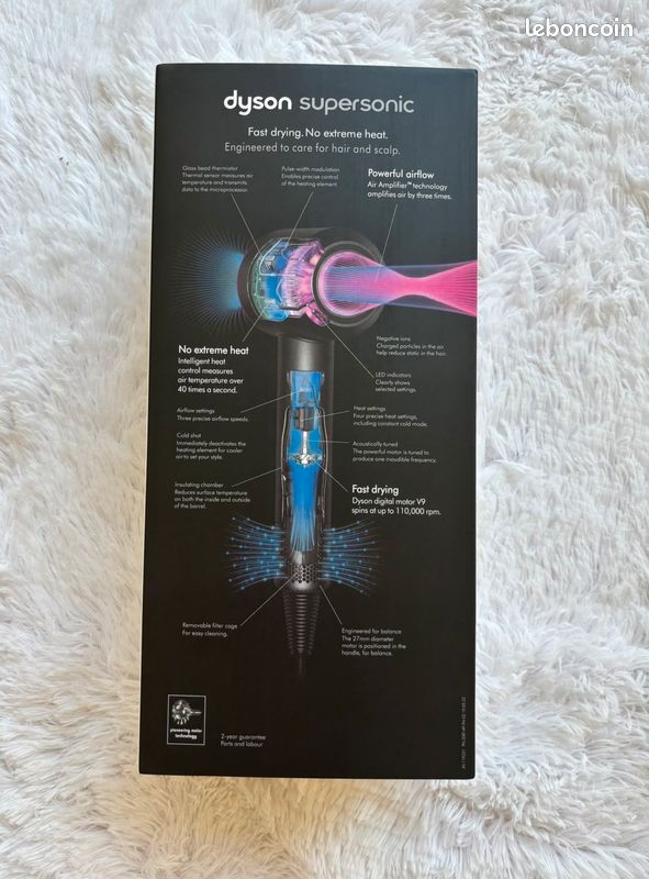 Dyson Supersonic HD15 Rose/Fuchsia – Comme neuf – Boîte + 4 embouts (image 6)