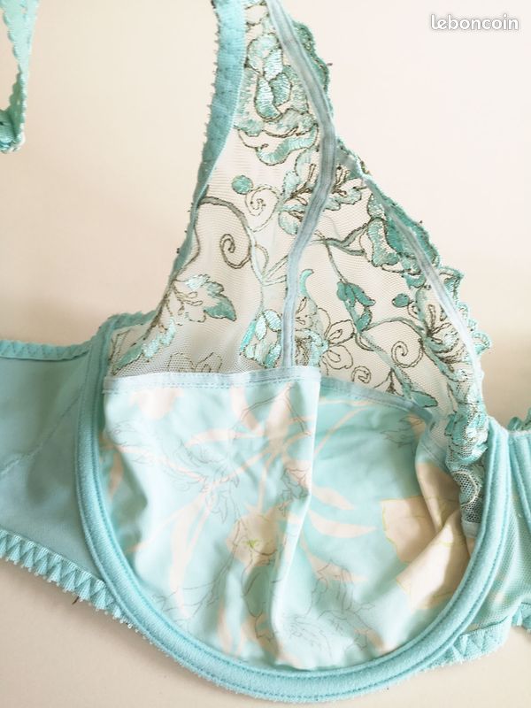Bonnet Soutif 100e Taille 100E Magnifique Soutien Gorge Bleu Clair