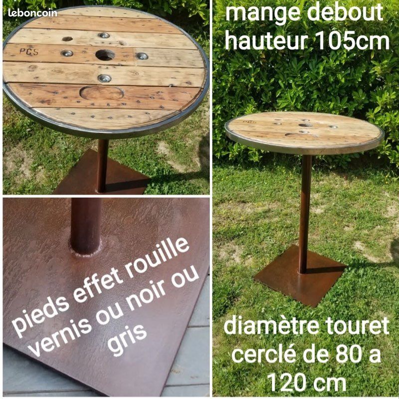 Fauteuil bois de palette et table (image 7)