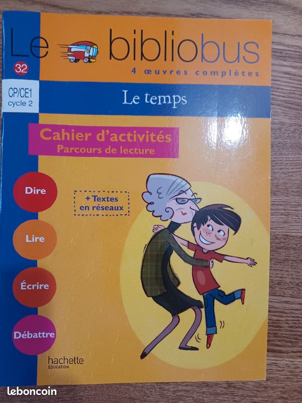 Cp/Ce1 Bibliobus Le temps cahier d'activités (image 1)