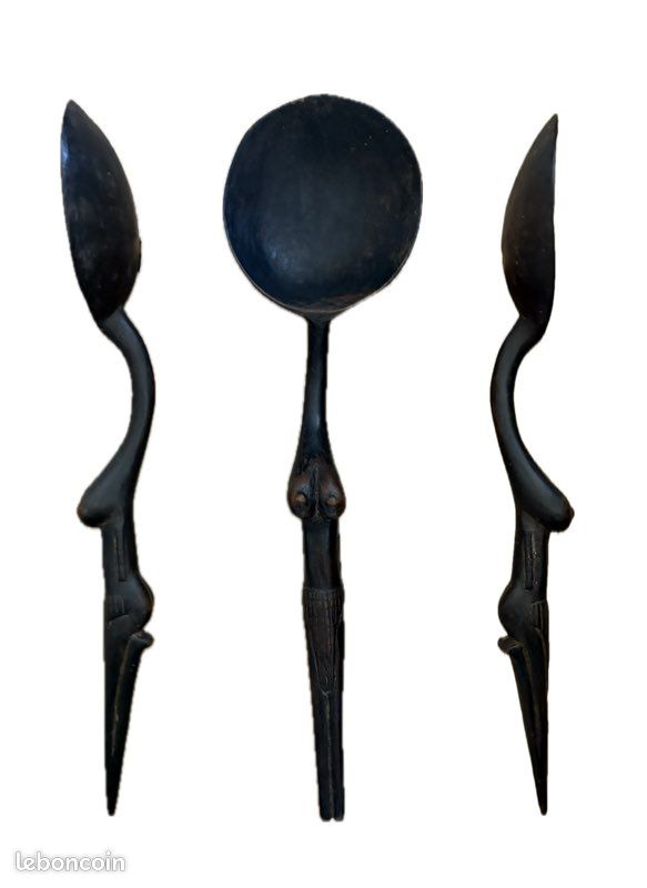 Art africain rare Cuillère IZINKHEZO zoulou LESOTHO Tanzanie (image 8)