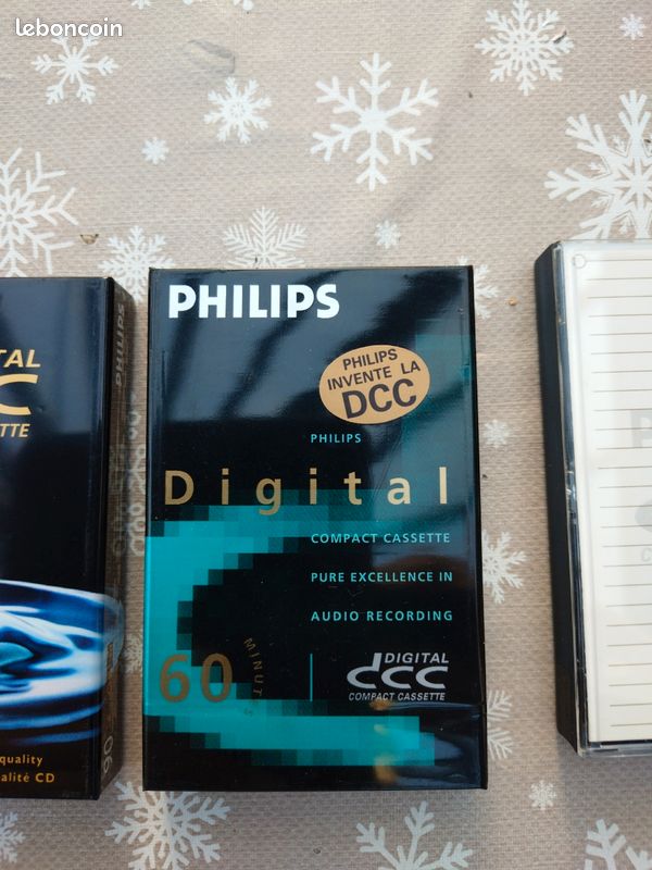 Lot De 6 Cassettes Philips DCC Digital Compact Cassette – 75 Min, Neuves Sous Blister