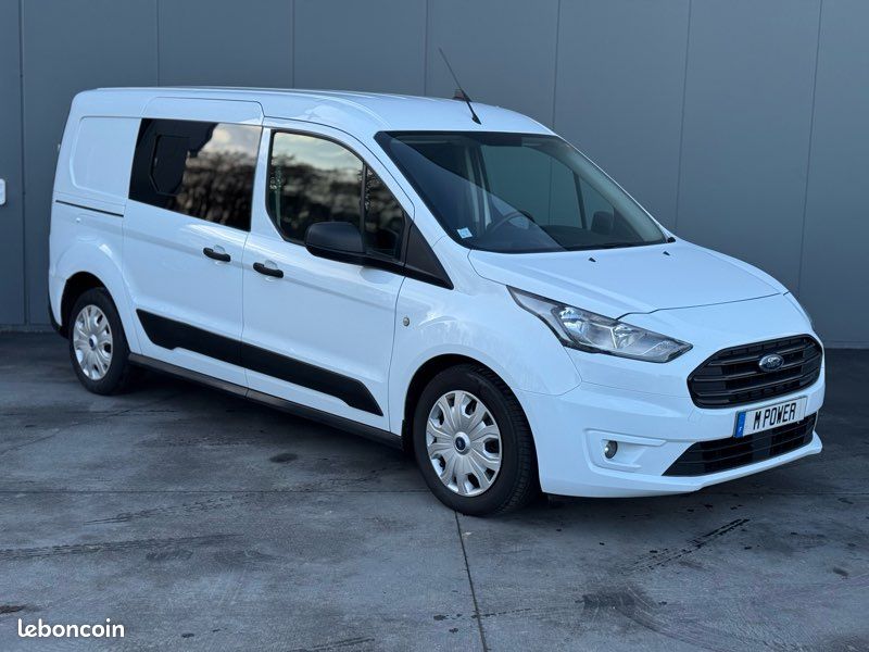 Ford transit connect 1.5 ecoblue 100 cv fourgon l2h1 idéal van / aménagé / bva / RALLONGE / 3 places (image 2)