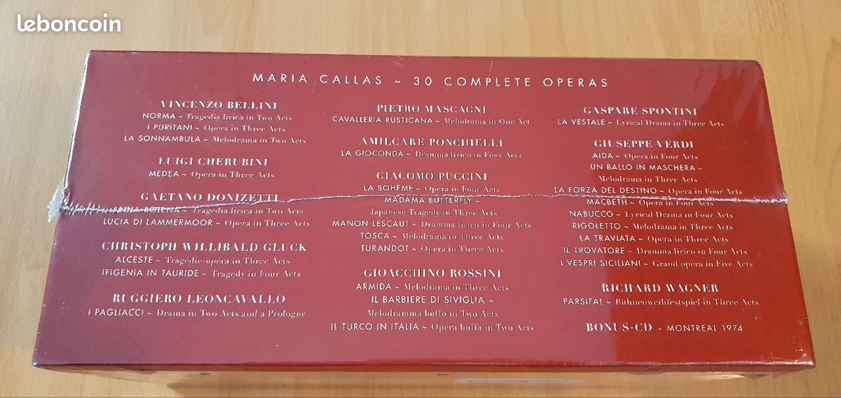 Coffret 64 CD Maria Callas - Operas Complete - Neuf sous blister (image 2)