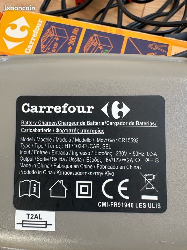 Chargeur de batterie intelligent Carrefour C2 (6V/12V)