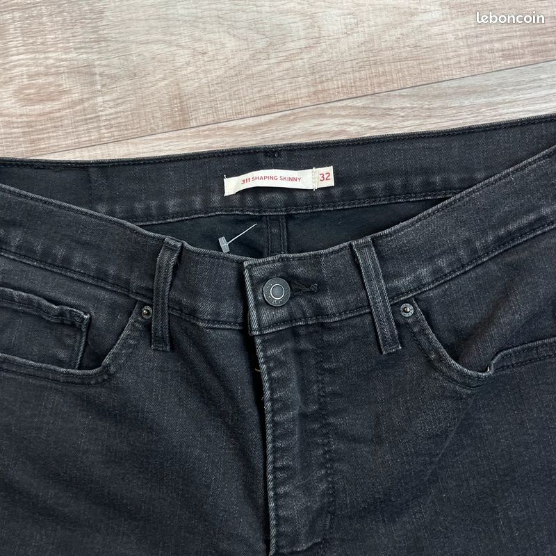 Jean noir Levi's 311 Shaping Skinny - Jean skinny - Femme taille W32 L30 (L0019) (image 7)