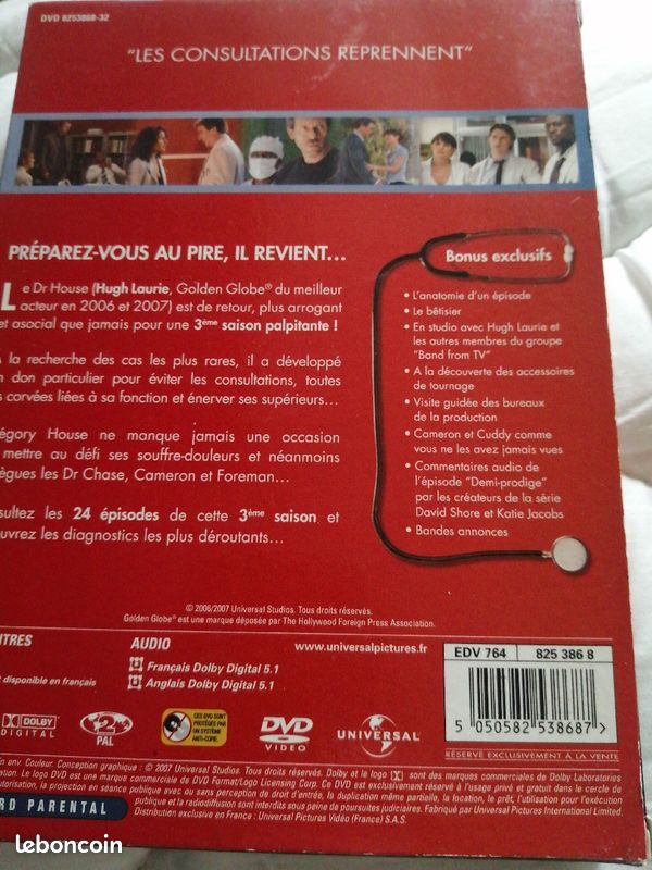 Dvd docteur house saison 3 (image 2)