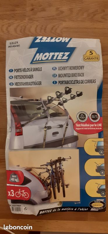 Mottez 3 Bike Carrier For Car (A025PMON