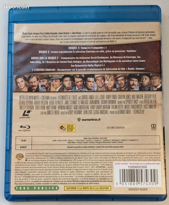 Blu Ray - La conquête de l'Ouest - Western (image 2)
