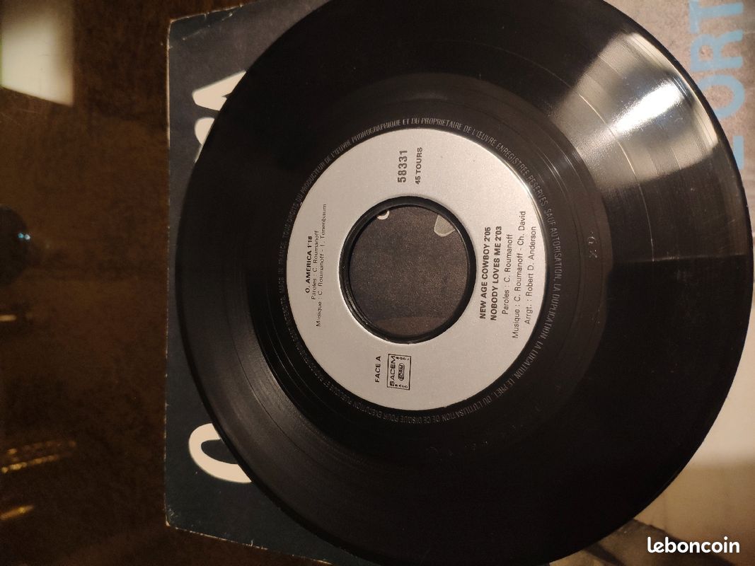 45 tours vinyle Paul Ortel - O America (image 3)