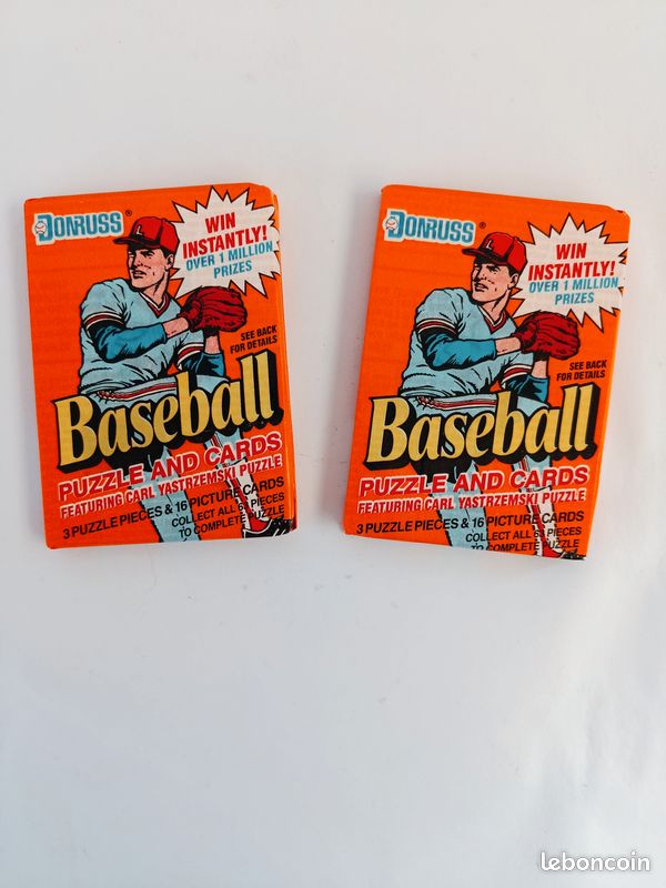 Lot D'emballages Cire Baseball Années 80 – Plus De 250 Emballages – Occasion