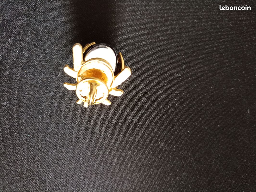 Broche De Cigada En Strass Épingle D'insecte En Émail Avec Perle, Clip De Foular