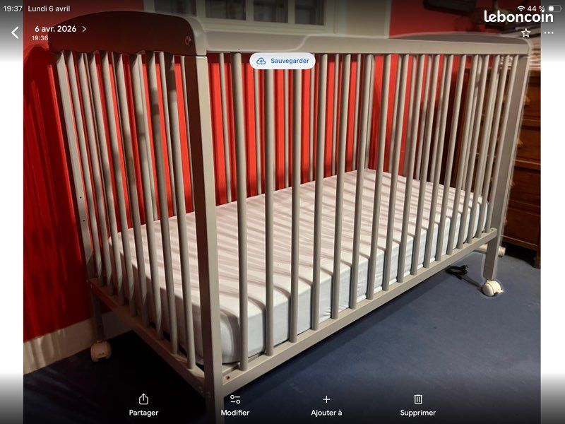 Lit Enfant Atelier T4 – Bois, Taille De Matelas 120×60 Cm, Neuf