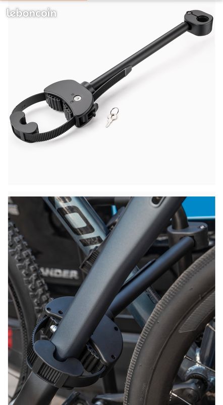 Poignée De Transport Universelle Pour Cadre Vélo - Sangle Cuir (225x25mm)