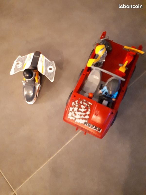 Playmobil voiture de safari et moto (image 1)
