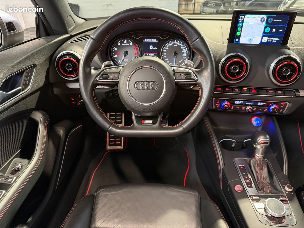 AUDI S3 CABRIOLET 2.0 TFSI 300cv QUATTRO S-Tronic 6 / BO / GRIS NARDO / CARPLAY / ENTRETIEN COMPLET (image 22)