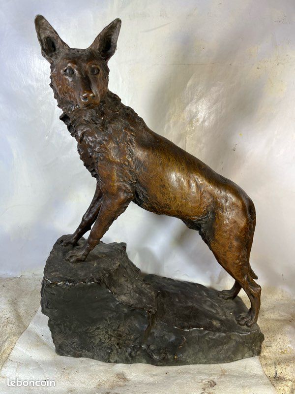Marius saint bronze loup sculpture (image 12)