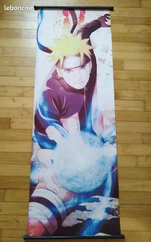 Tableau Sur Toile Naruto 100x70cm - Poster Mural Manga Sans Cadre (Sasuke, Sharingan)