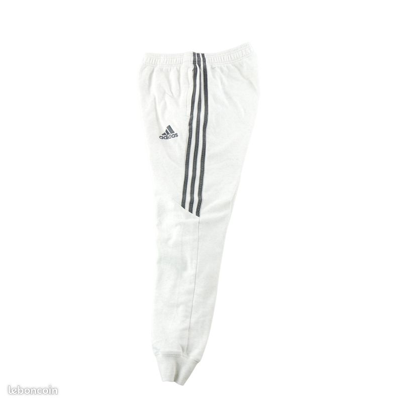 Adidas Jogging Tapered Fit Essentials 3 Stripes Femme Taille XS Gris #QWE7127 (image 3)