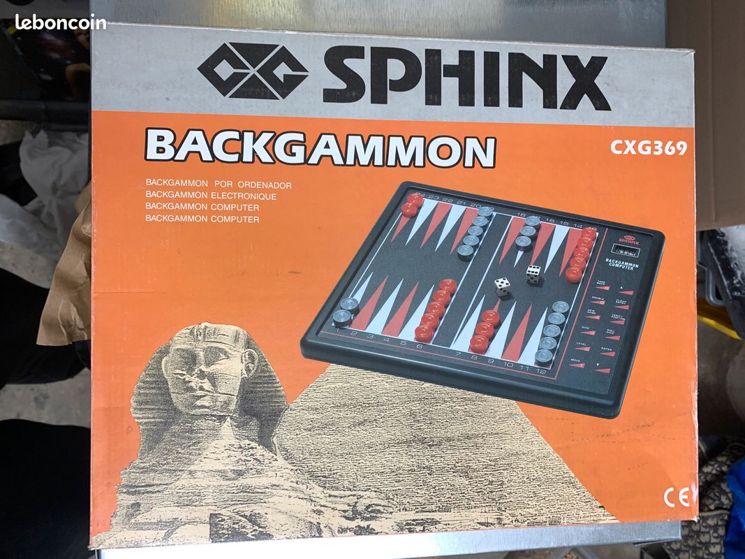 Jeu société backgammon sphinx neuf (image 1)