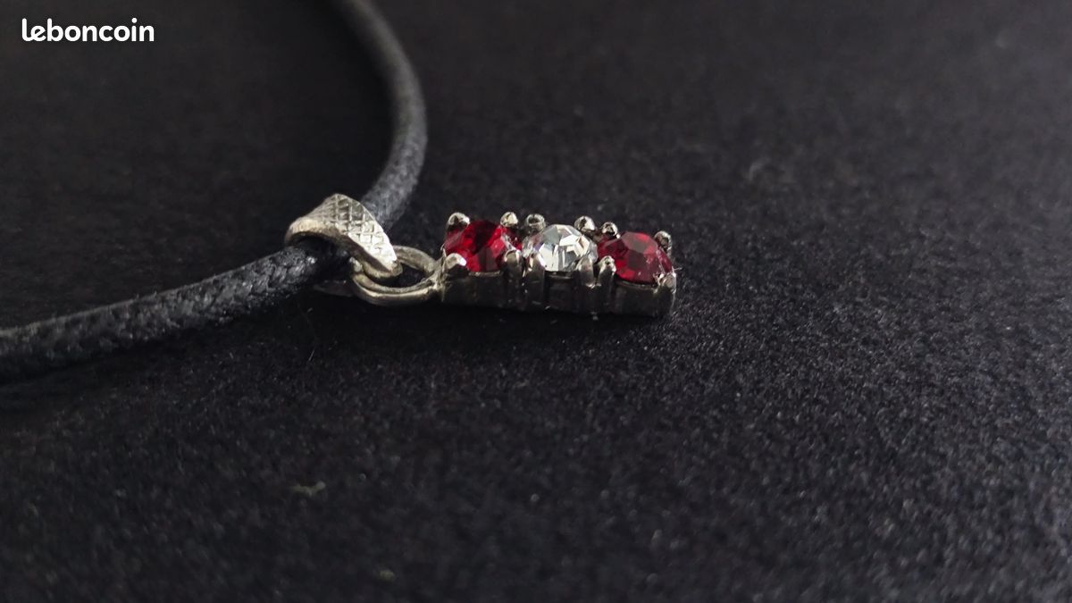 Pendentif en argent sterling avec Swarowski 4mm (image 3)