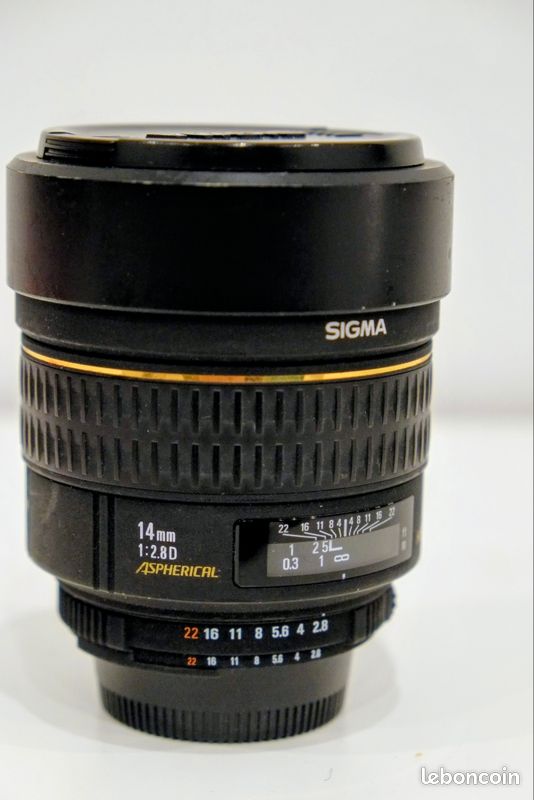 Objectif Sigma EX 14 Mm F/2,8 HSM Nikon AF – Grand Angle Fixe – Très Bon état