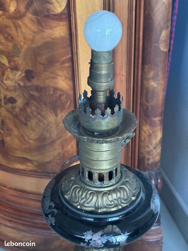 Ancienne lampe à pétrole époque Napoléon III (image 4)