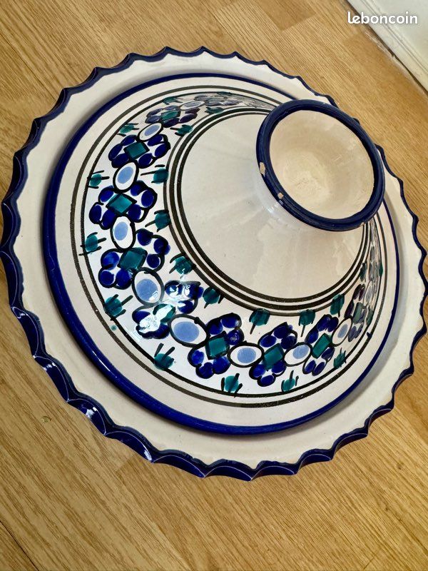 Plat à tajine bleu (image 2)