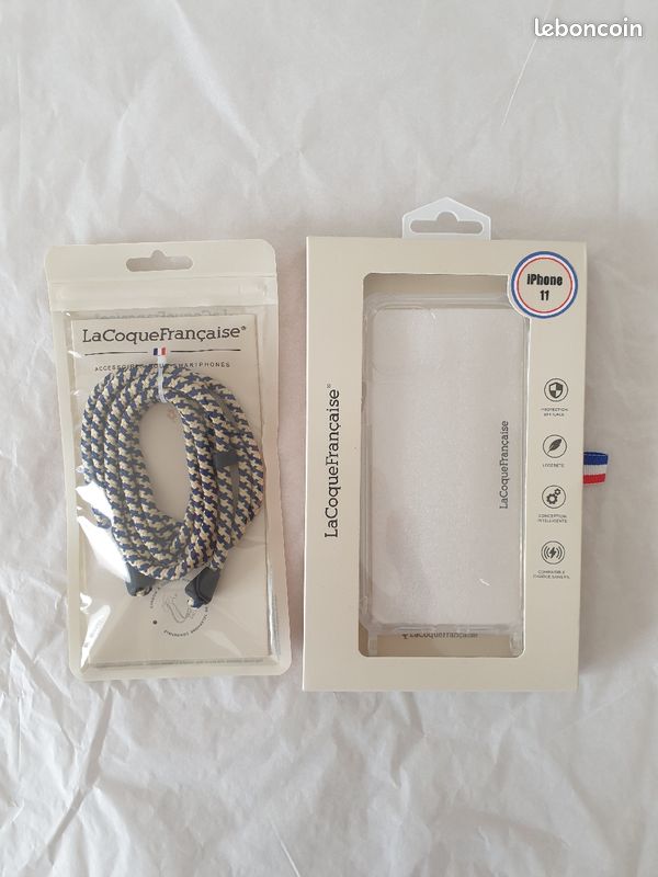 Coque iPhone 11 avec anneaux + cordon (image 2)